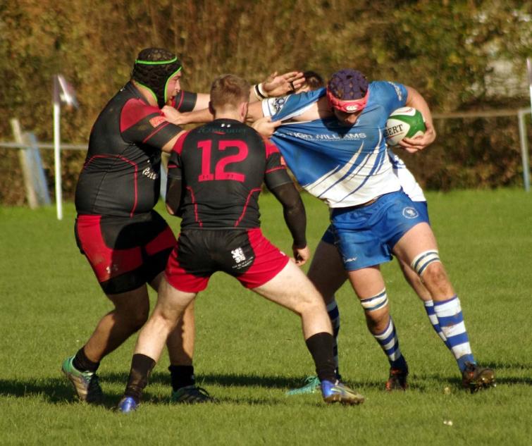Jack Clancy powers forward for the Blues